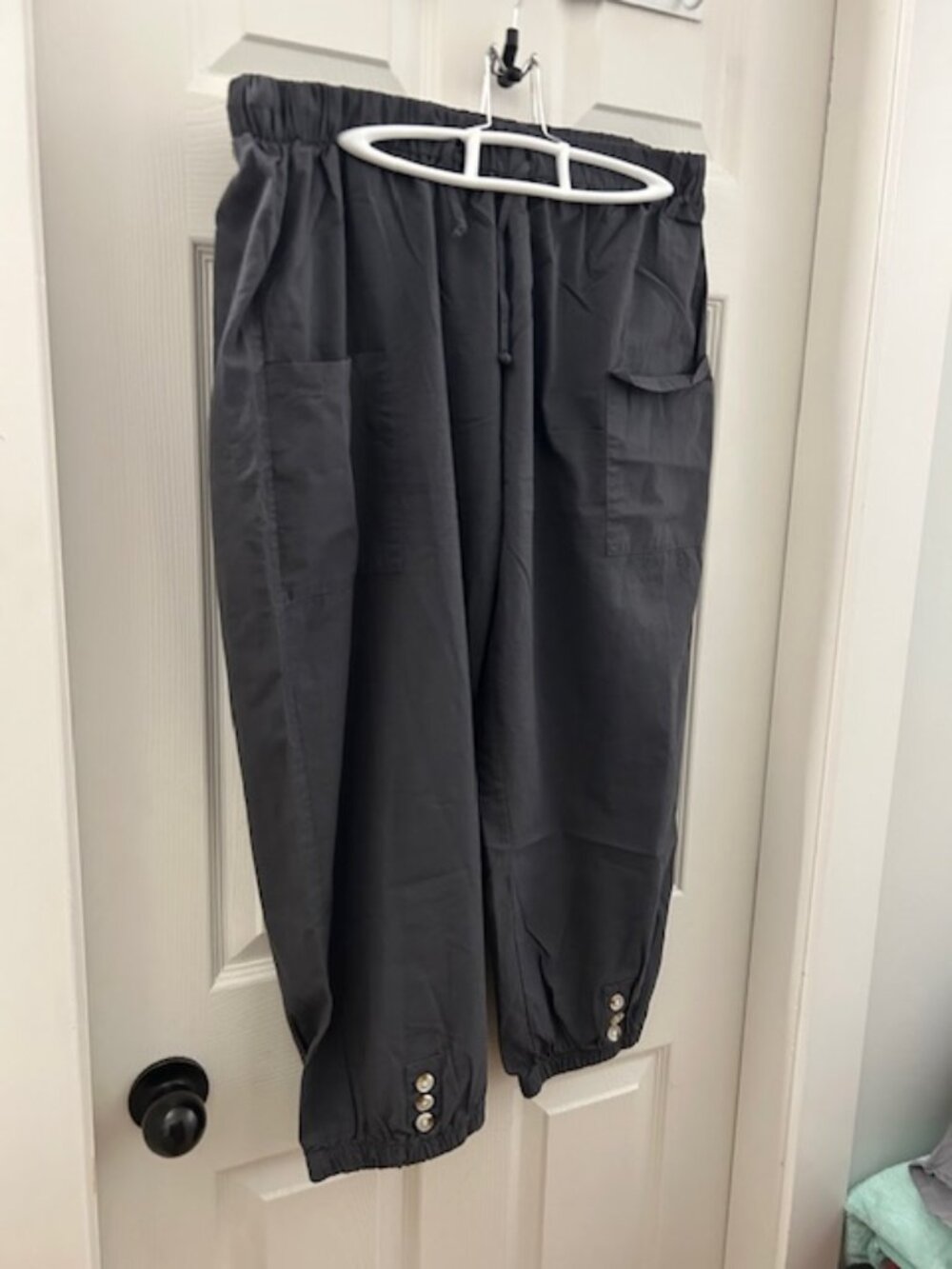 Shein Capris with Button Detail